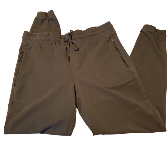 90s Degrees By Reflex Olive Green Joggers Elastic Waist  Zip Pockets  L Gorpcore - Picture 5 of 9